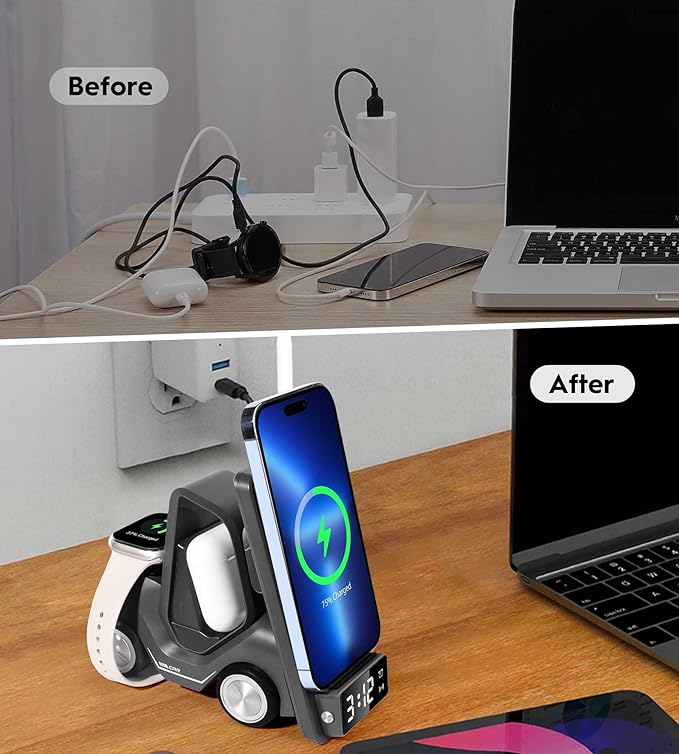 15W Three-in-one Wireless Appliance Fast Charging Bracket
